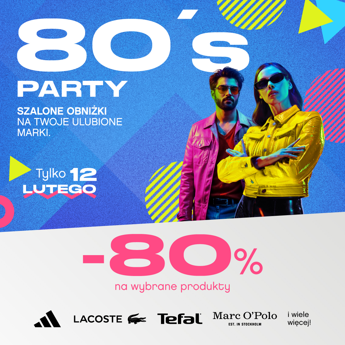 mężczyzna i kobieta w neonowych strojach